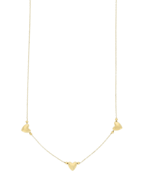 9CT Y/G HEART NCKL 1.00mm/45cm
