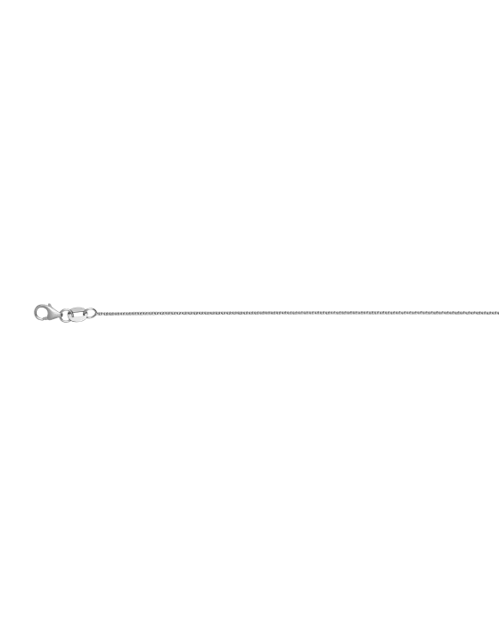 9CT W/G TRACE 1.00mm/42cm