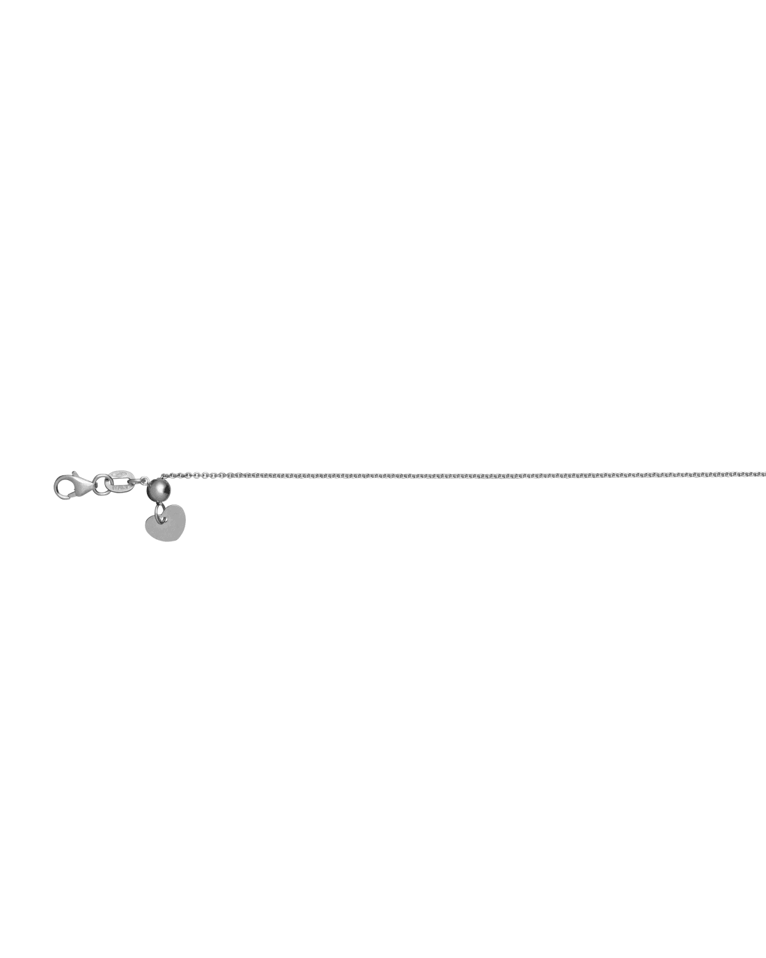 9CT W/G EXT TRACE 1.00mm/52cm
