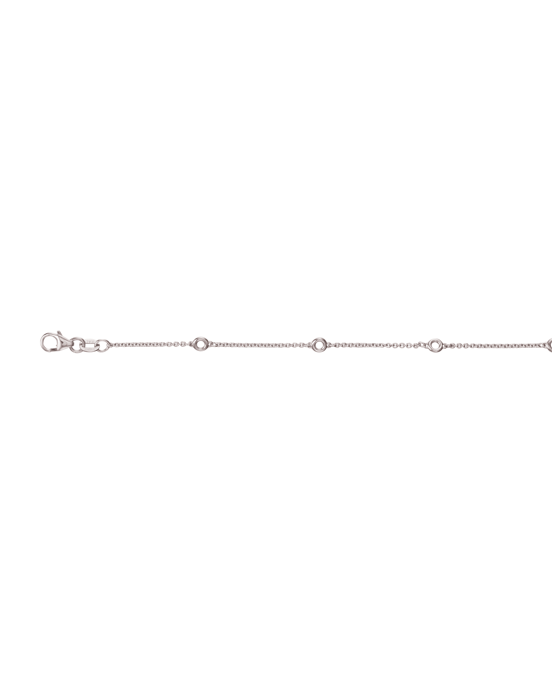 18CT W/G DIAMONDS BTM 5pt/50cm