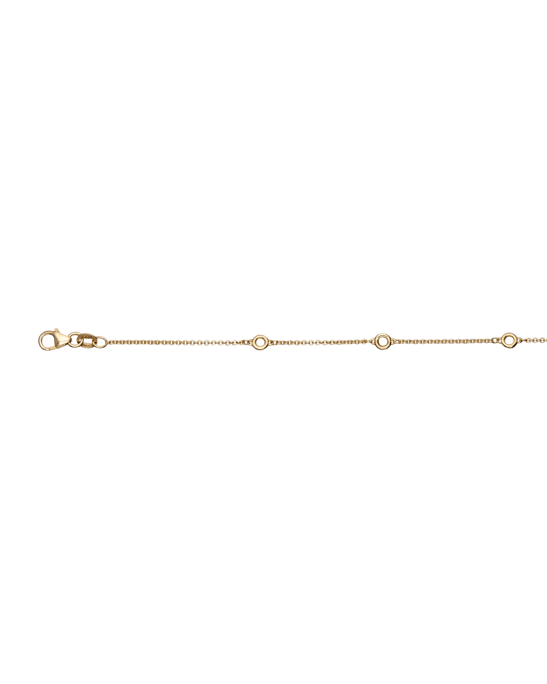 18CT Y/G DIAMONDS BTM 7pt/50cm