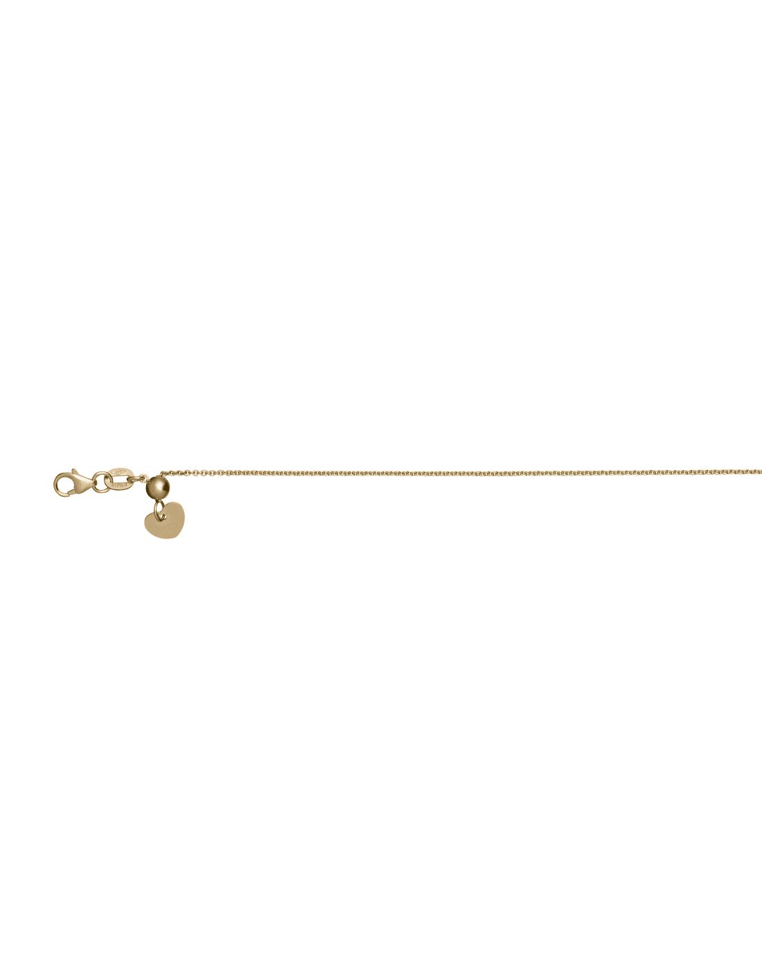9CT Y/G EXT TRACE 1.00mm/52cm