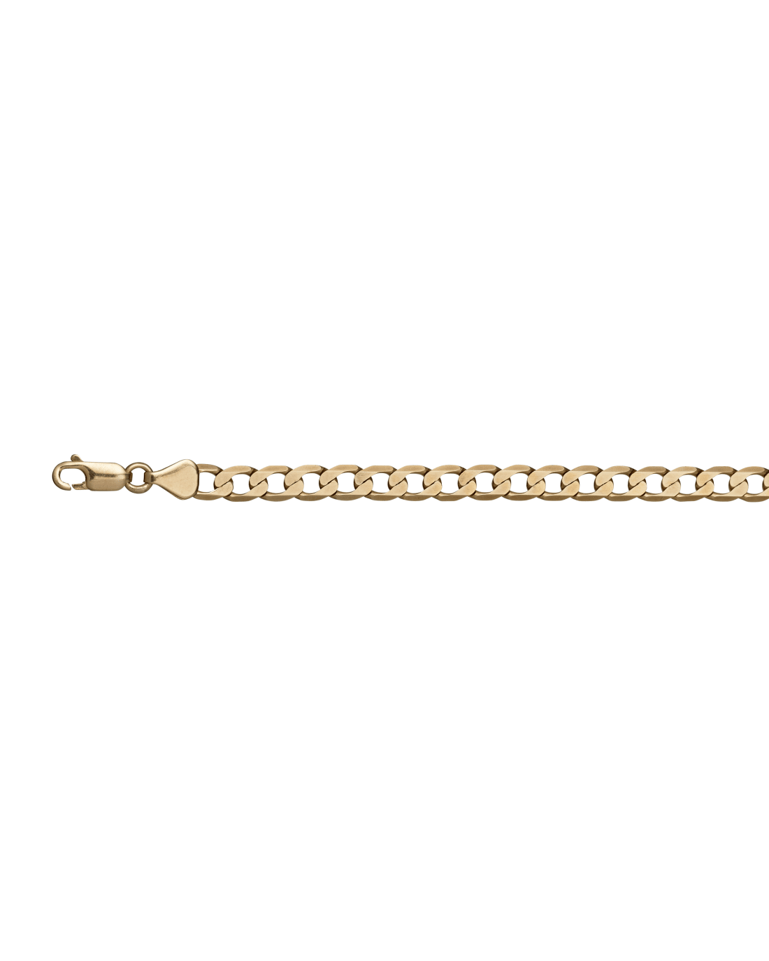 9CT Y/G FLAT CURB 5.80mm/21cm