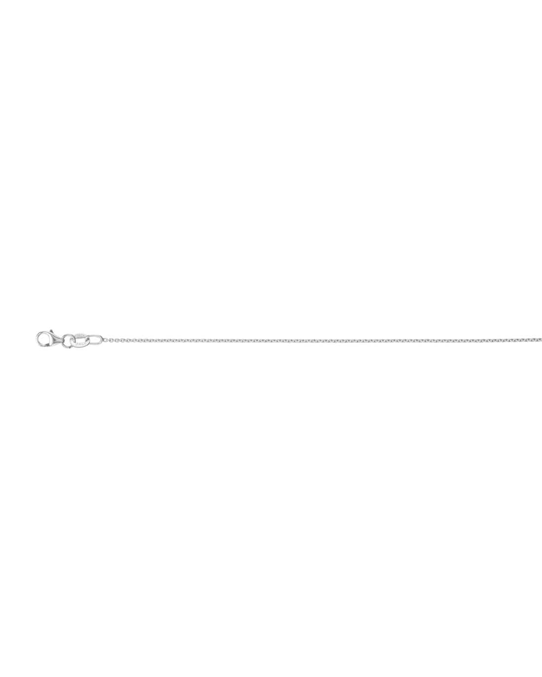 18CT W/G TRACE 1.00mm/42cm