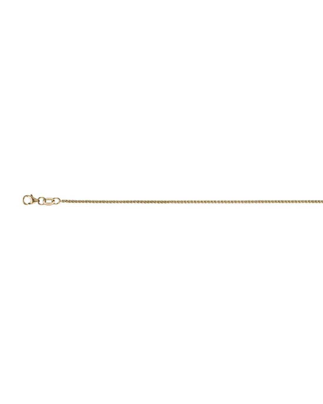 9CT Y/G D/C WHEAT 1.40mm/45cm