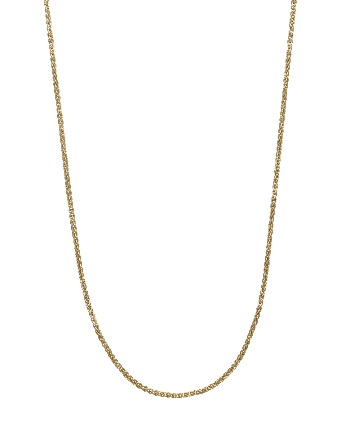 9CT Y/G D/C WHEAT 1.60mm/45cm