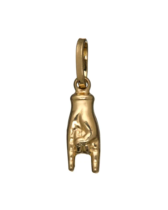 14CT Y/G CORNI CHARM 14mm