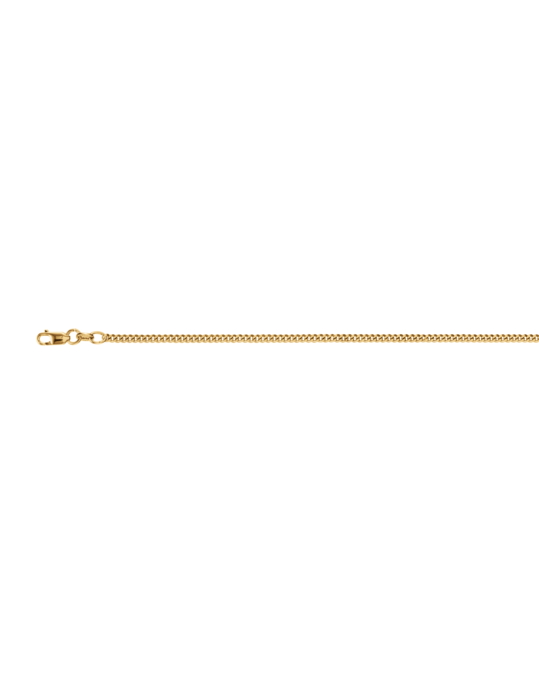 18CT Y/G CURB 2.10mm/55cm