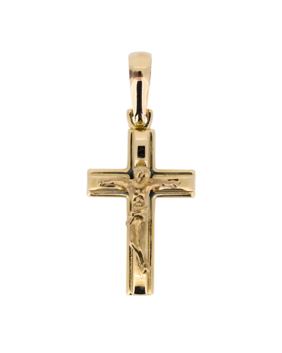 18CT Y/G CRUCIFIX 503