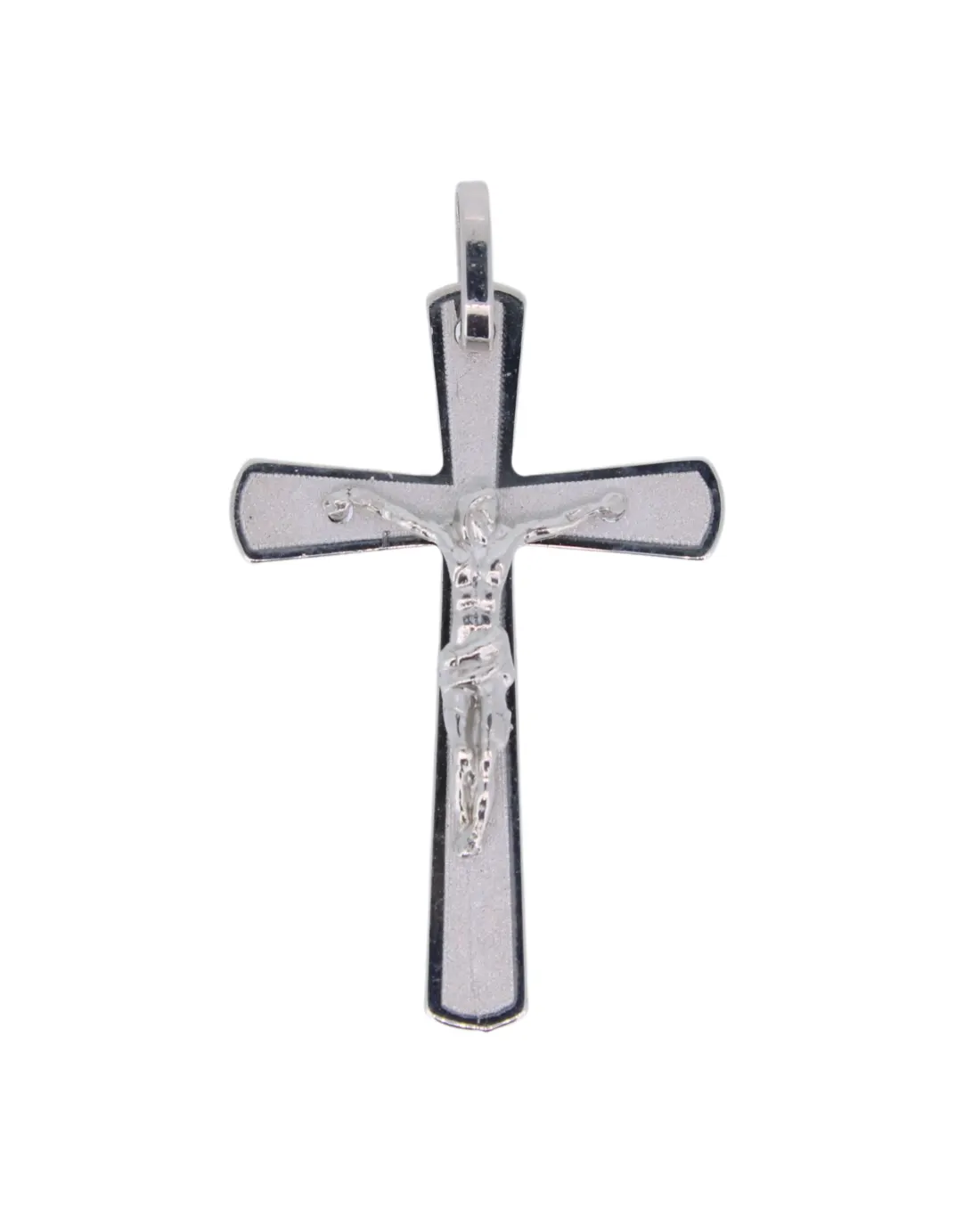 18CT W/G CRUCIFIX 501