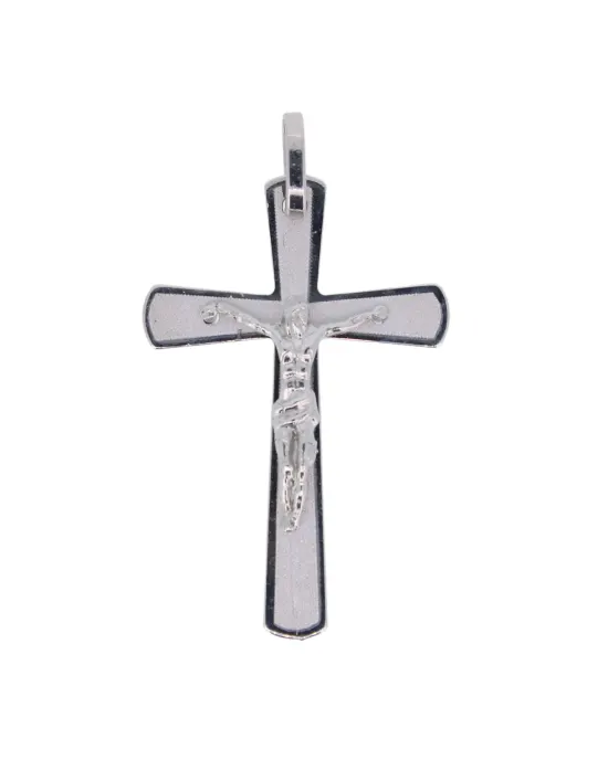 18CT W/G CRUCIFIX 501