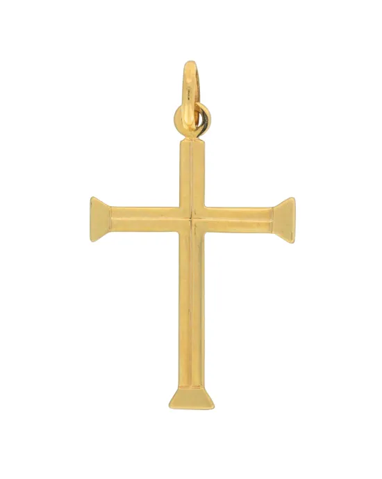 9CT Y/G CROSS 071