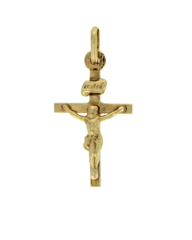 9CT Y/G CRUCIFIX 501