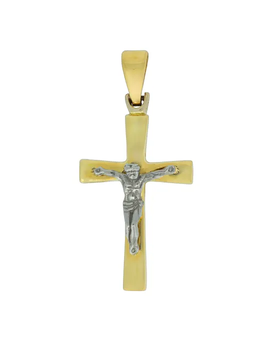 18CT T/T CRUCIFIX