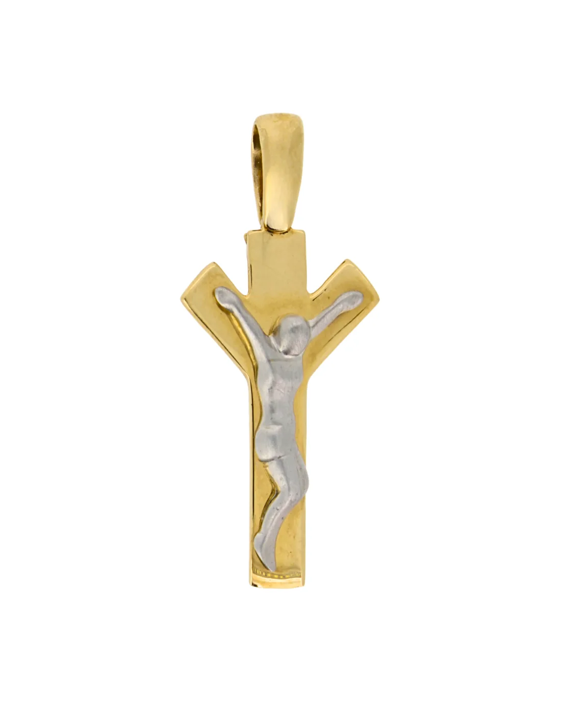 18CT T/T CRUCIFIX 505