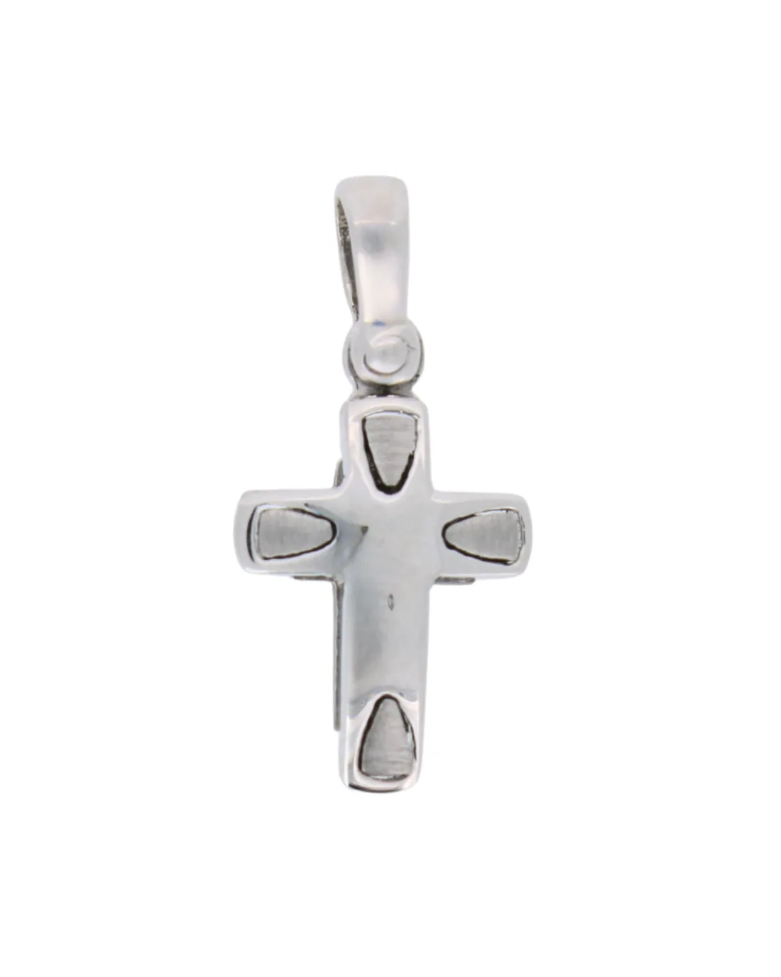 18CT W/G CROSS 501