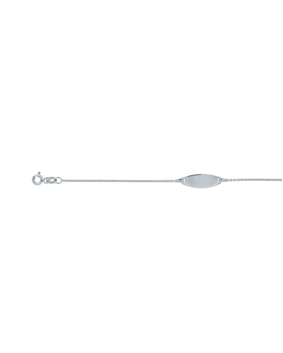 18CT W/G F.TRACE ID 1.2mm/16cm