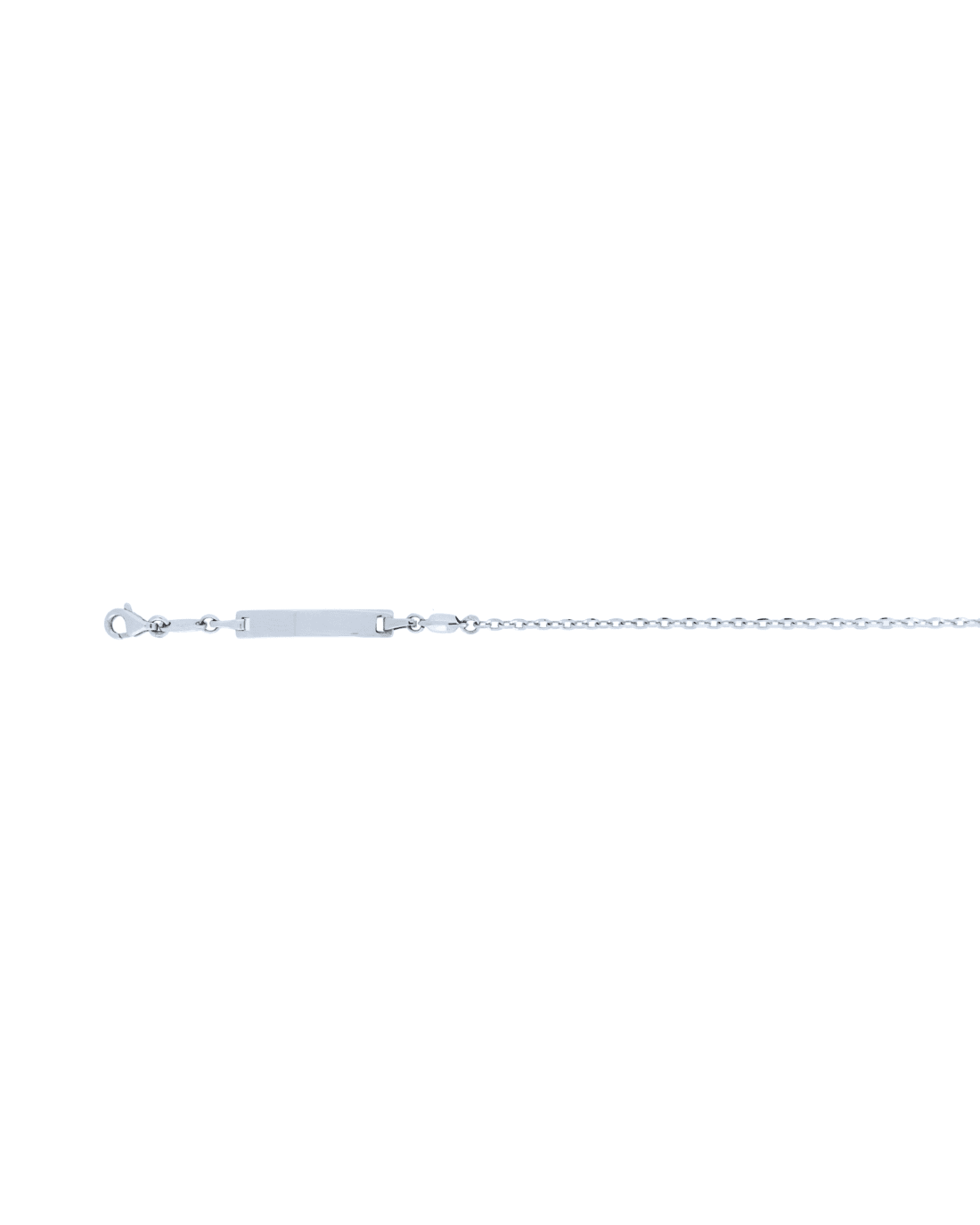 18CT W/G OVAL TRACE ID 16cm