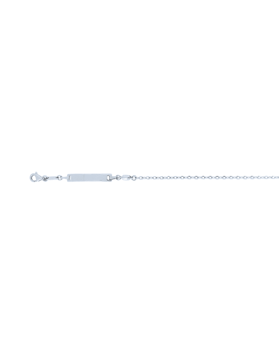 18CT W/G OVAL TRACE ID 16cm