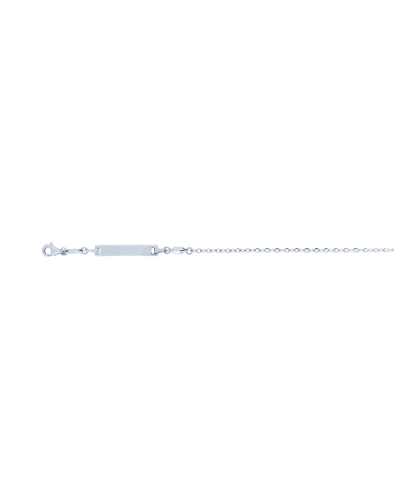 18CT W/G OVAL TRACE ID 16cm