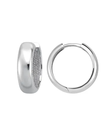 9CT W/G HUGGIES 5mm/12mm