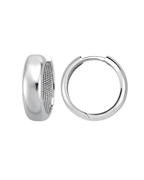 9CT W/G HUGGIES 5mm/12mm