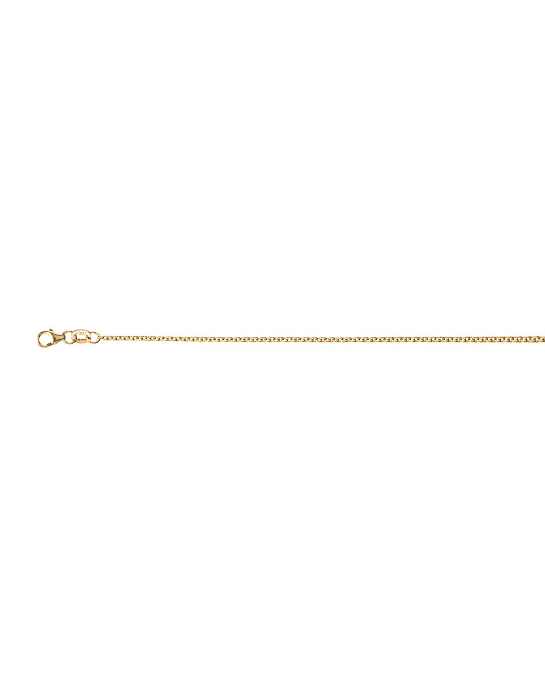 9CT Y/G O/L TRACE 1.65mm/45cm