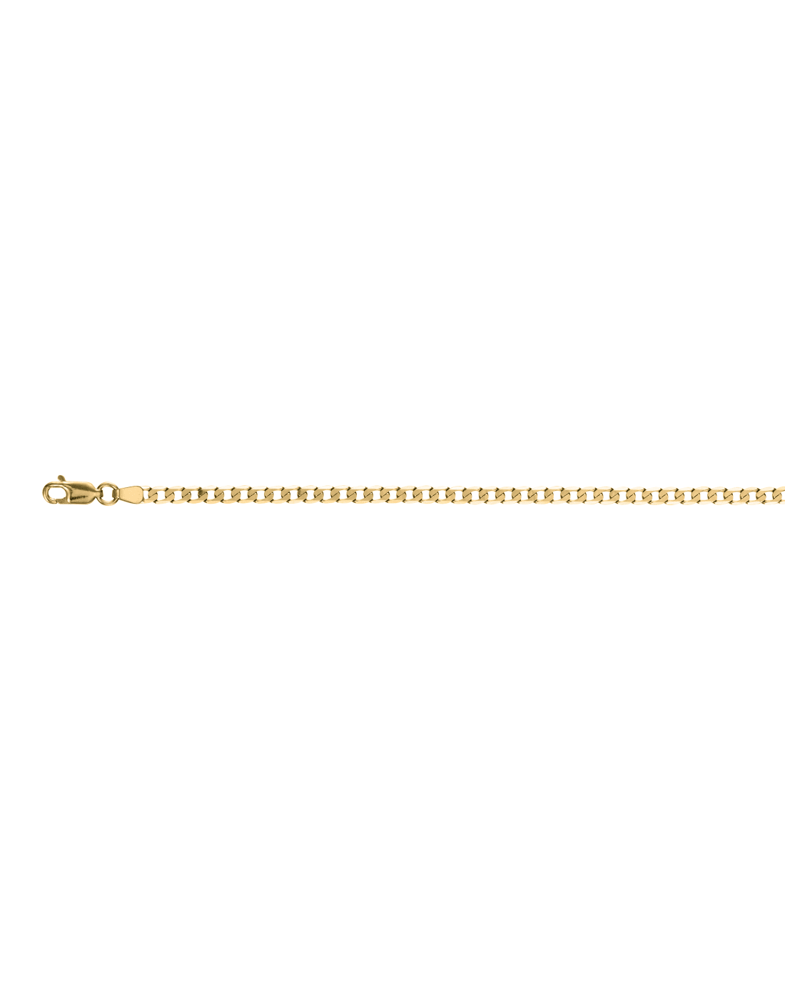 9CT Y/G FLAT CURB 3.30mm/60cm