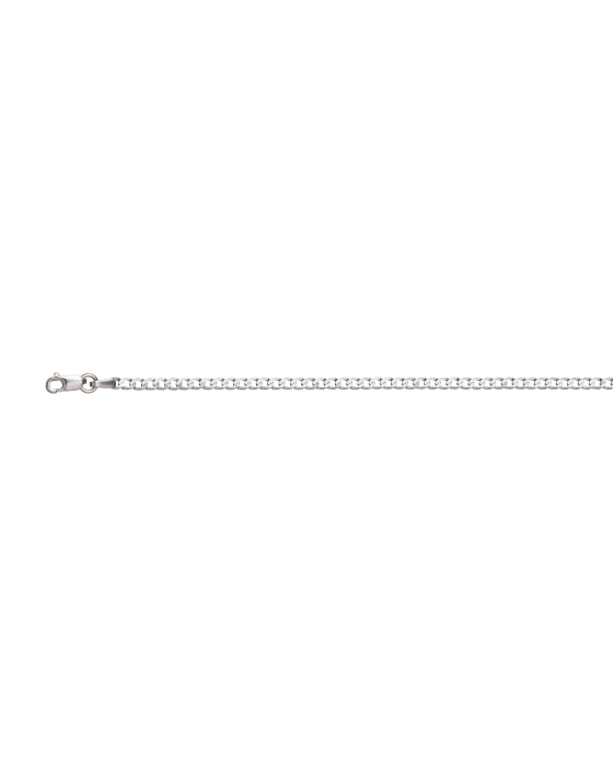 18CT W/G FLAT CURB 2.50mm/50cm