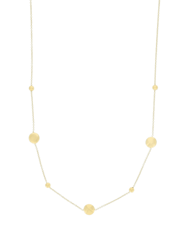 9CT Y/G BUTTON NCKL 1.00m/45cm