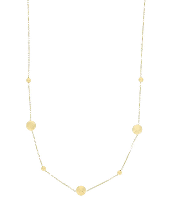 9CT Y/G BUTTON NCKL 1.00m/45cm