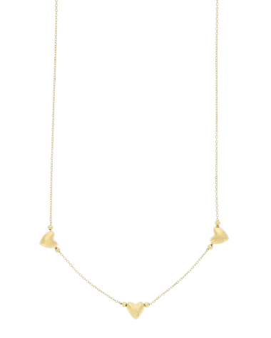 9CT Y/G HEART NCKL 1.00mm/45cm