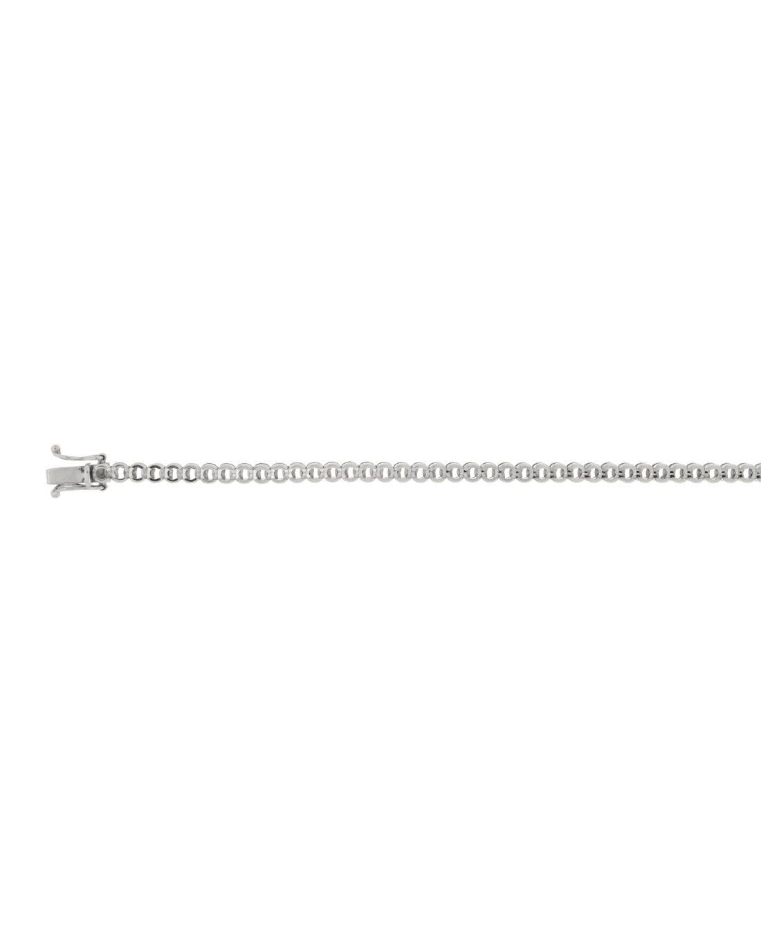 18CT W/G HALF BZL TEN 5pt/65s