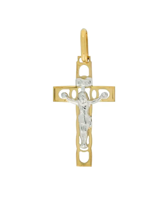 18CT T/T CRUCIFIX 513