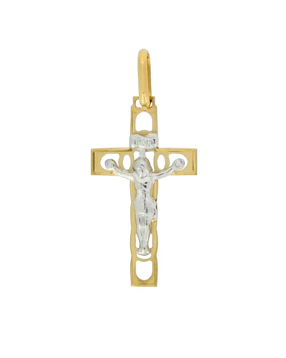 18CT T/T CRUCIFIX 513