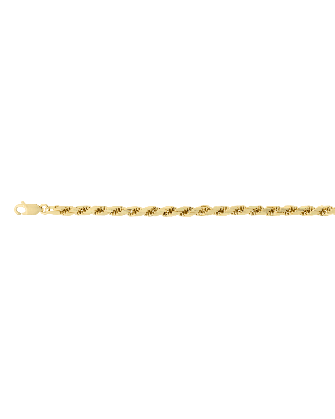 18CT Y/G DIAM C ROPE 3.6m/50cm