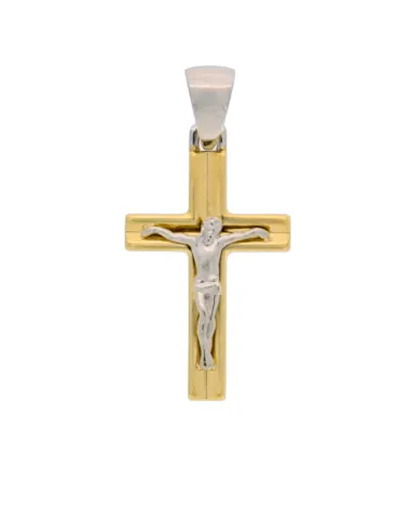 18CT TT CRUCIFIX 15m x 25m