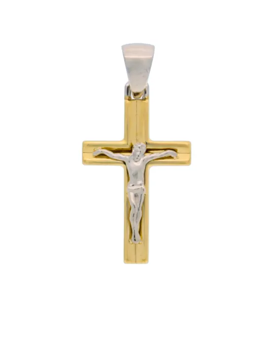 18CT TT CRUCIFIX 15m x 25m