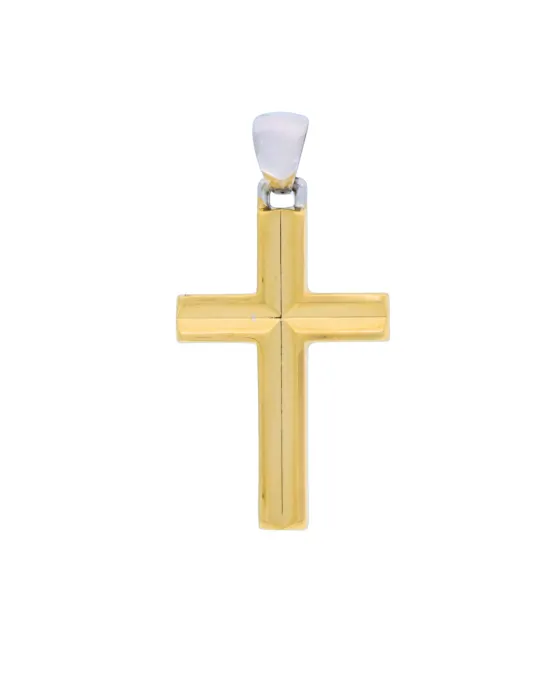18CT TT CROSS 21mm x 35mm