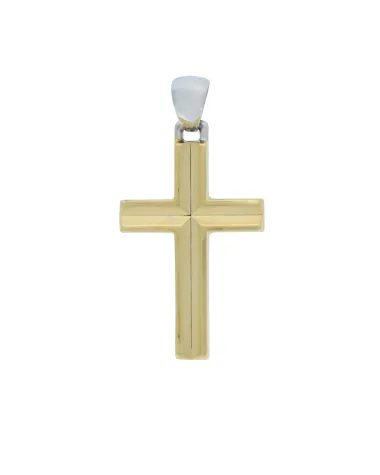 18CT TT CROSS 21mm x 35mm