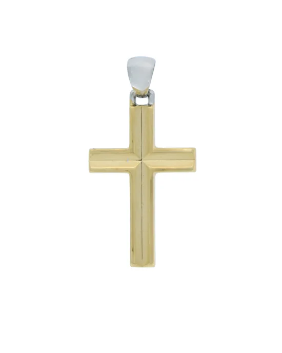 18CT TT CROSS 21mm x 35mm