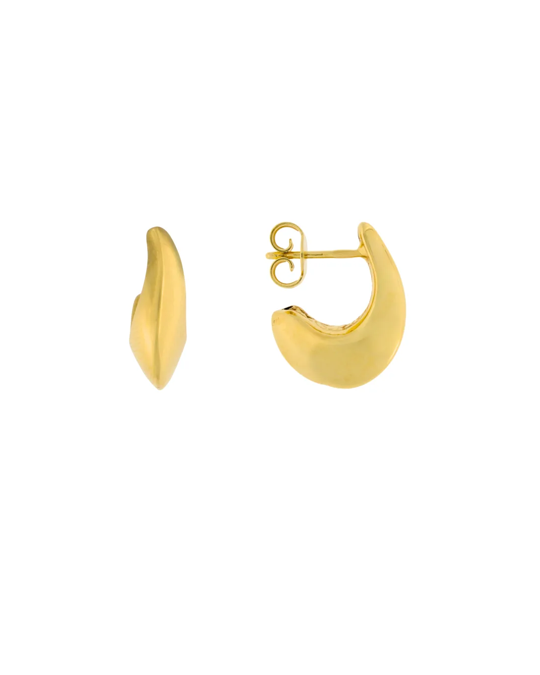 18CT Y/G CRESCENT 17mm/15mm