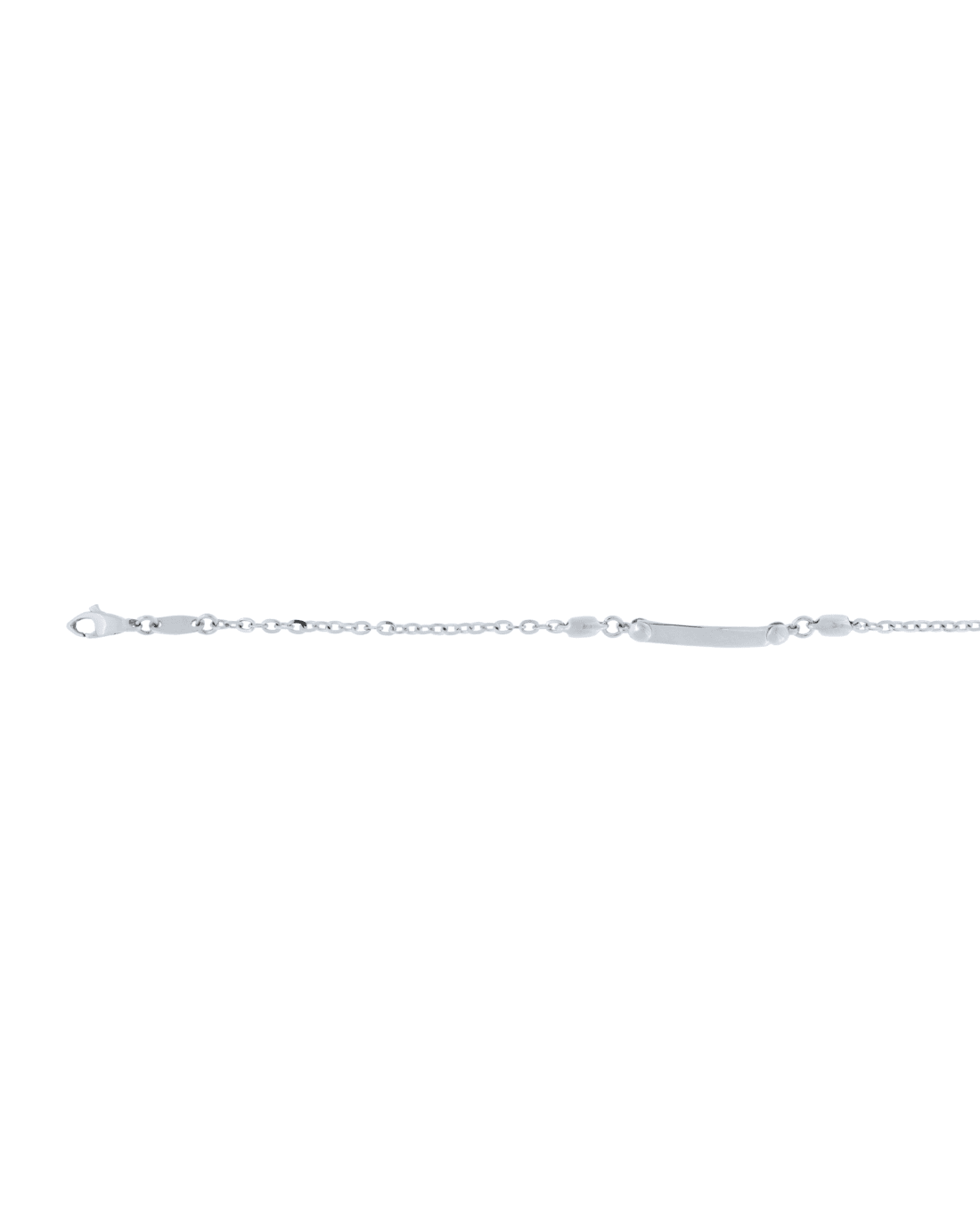 18CT W/G OVAL TRACE ID 14-16cm