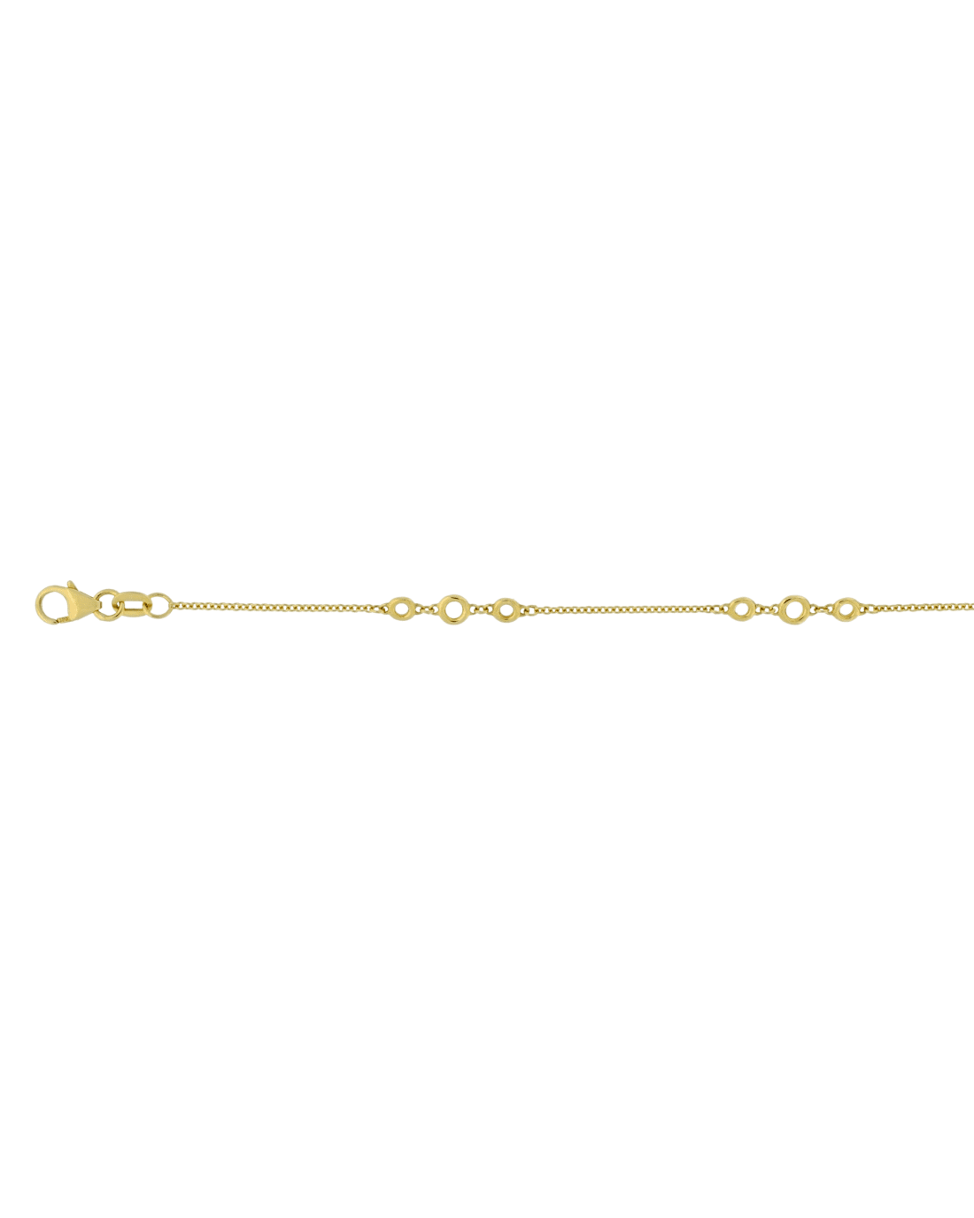18CT Y/G DIA BTM 3-7-3pt/50cm