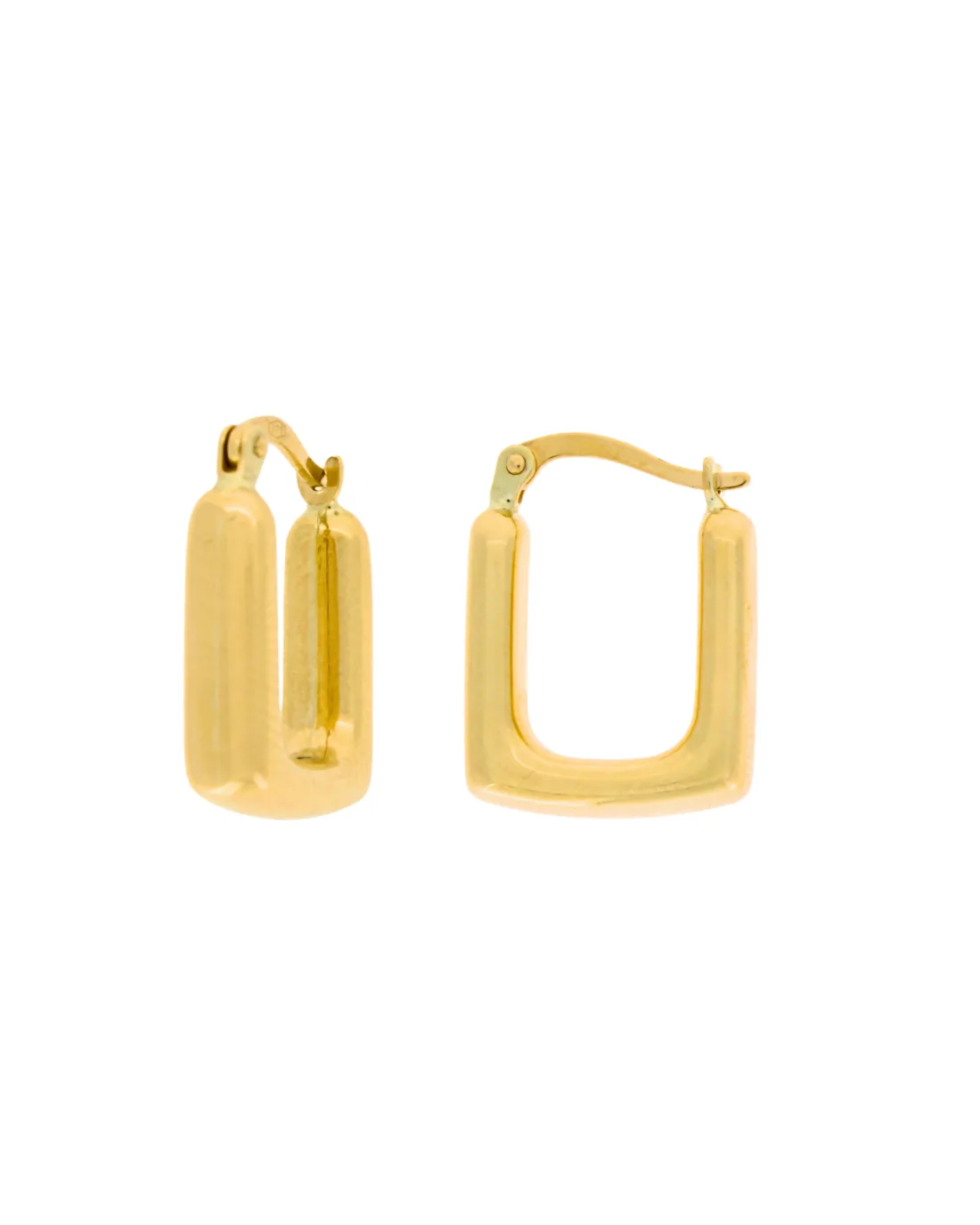 9CT Y/G SQUARE HOOPS 3mm/8mm