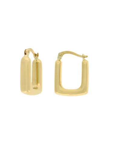 9CT Y/G SQUARE HOOPS 3mm/8mm