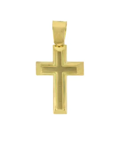 18CT Y/G TWO LAYER MATTE CROSS