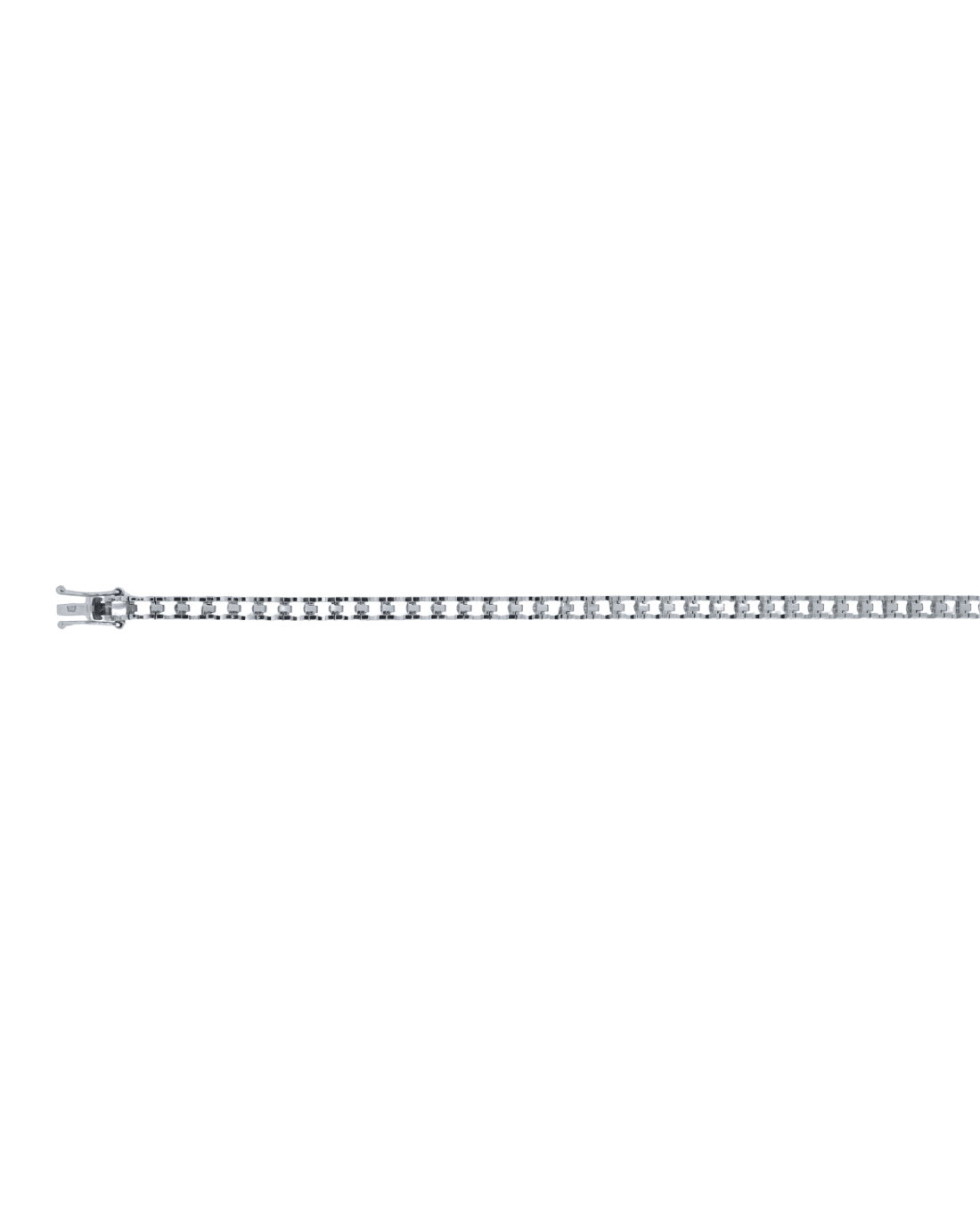 14CT W/G SQUARE TENNIS 10pt/52