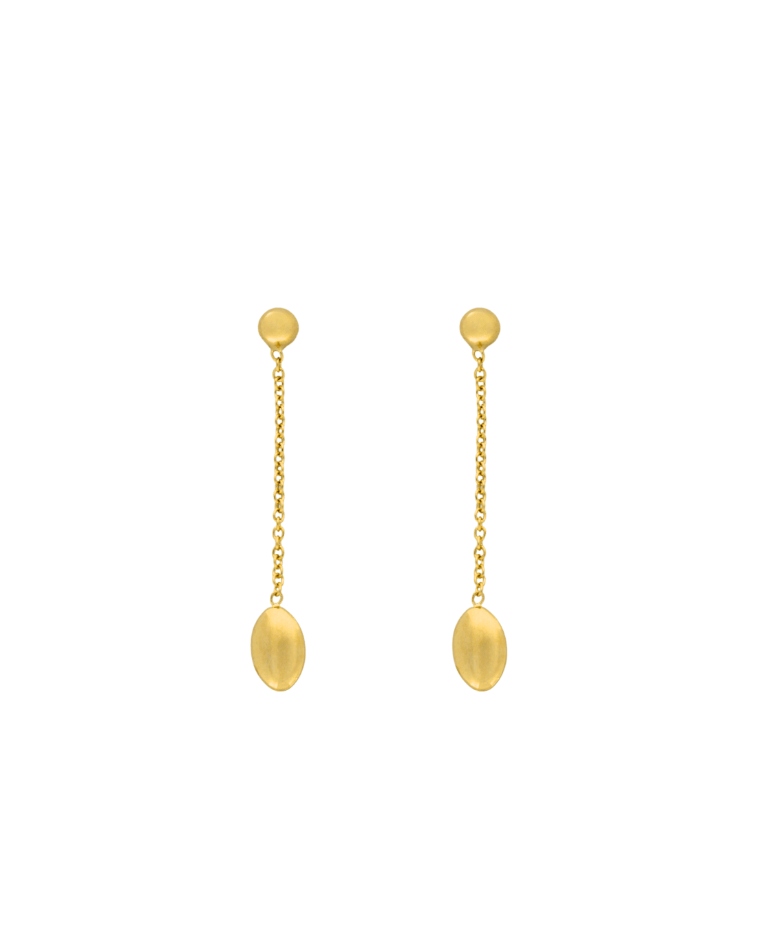 9CT Y/G OVAL DROP EAR 30mm