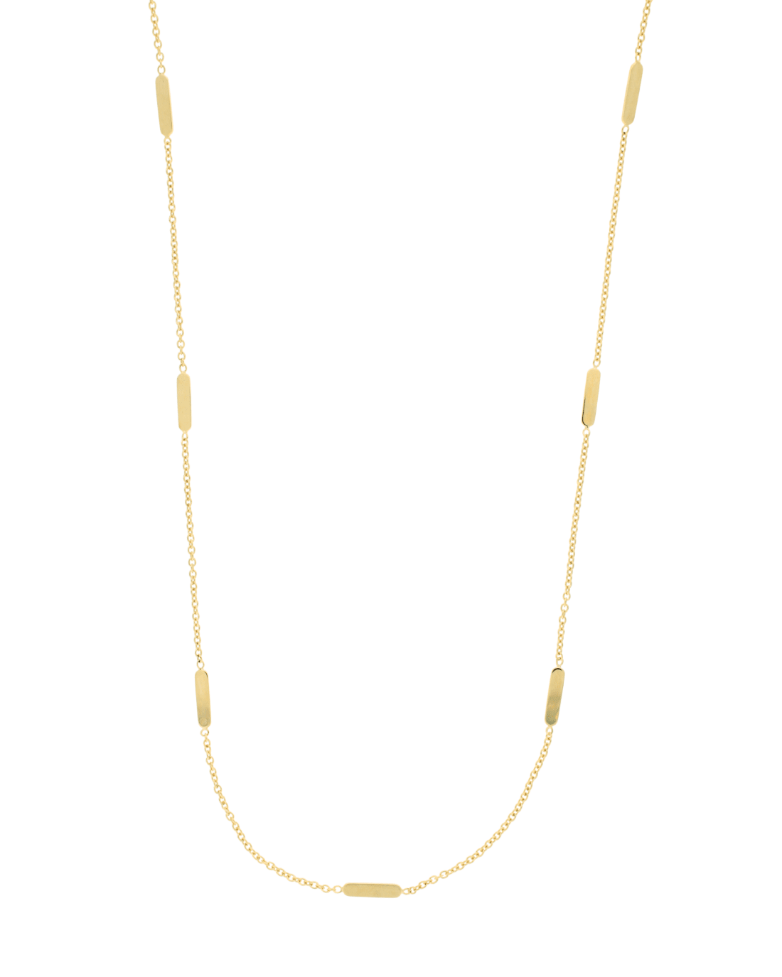 9CT Y/G BAR NKLT 1.25mm/45cm